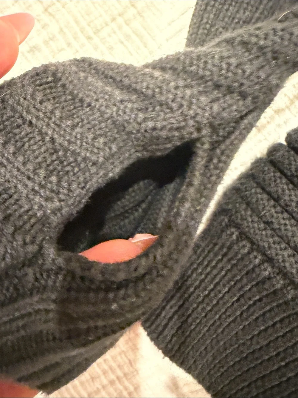 lululemon athletica Black Ribbed Knit Hooded Vest
